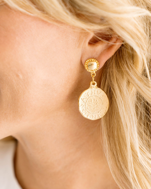 Greek Coin Earrings