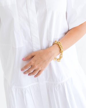 Scrunched Chain Bracelet