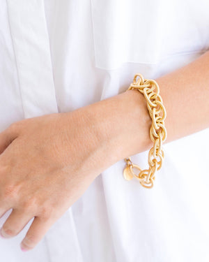 Scrunched Chain Bracelet