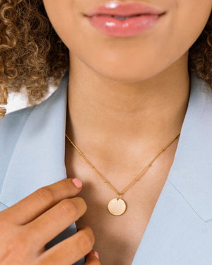Dainty Disk Necklace