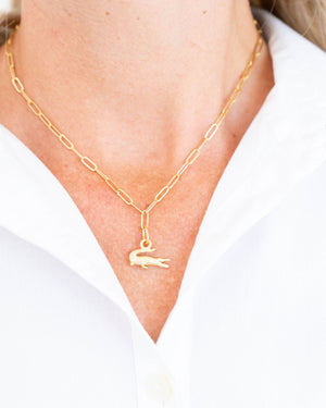Small Alligator Paperclip Necklace