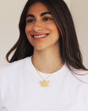 Bee Paperclip Necklace