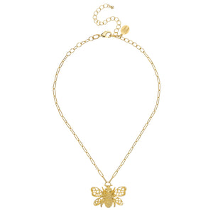 Bee Paperclip Necklace