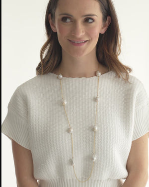 Baroque Pearl Layering Necklace