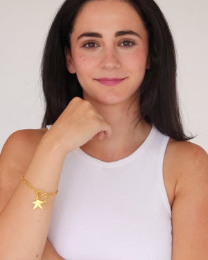 Petite Star Paperclip Bracelet