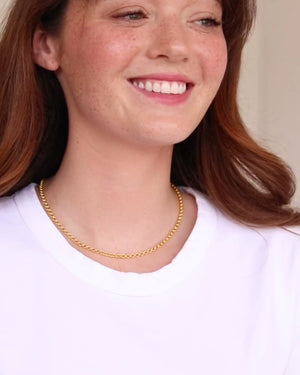 Mini Double Link Chain Necklace