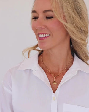 Small Alligator Paperclip Necklace