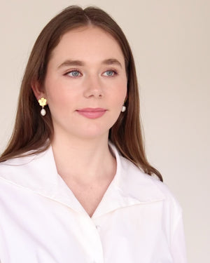 Poppy Pearl Drop Earrings