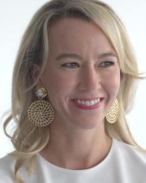 Pearl Filigree Earrings