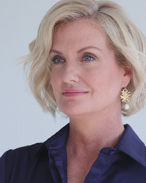 Firecracker Pearl Drop Earrings