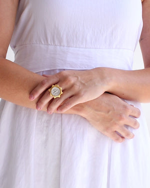 Florence Italian Bee Coin Ring