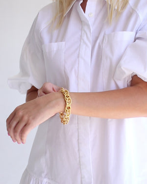 Scrunched Chain Bracelet