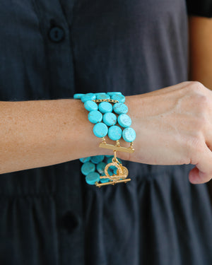 Turquoise Row Bracelet