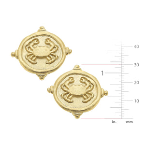 Crab Intaglio Studs