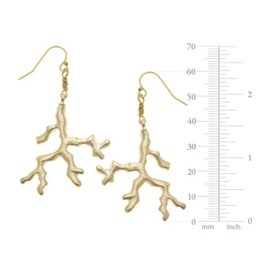 Coral Drop Earrings