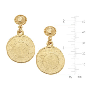 Greek Coin Earrings
