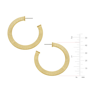 Textured Classic Hoops