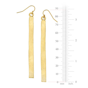 Gold Bar Earrings