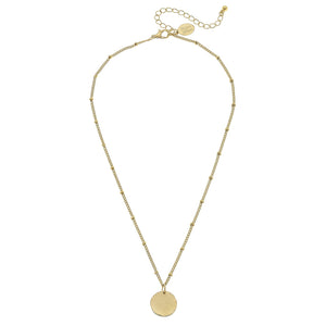 Dainty Disk Necklace
