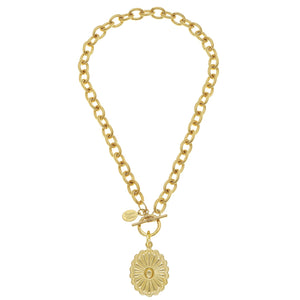 Jane Oval Toggle Necklace