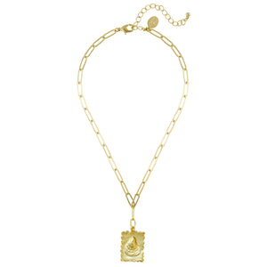Oyster Stamp Necklace