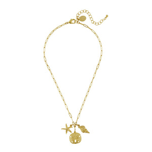 Sand & Sea Paperclip Necklace