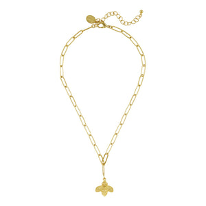 Honey Bee Paperclip Necklace