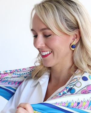 Villa Artemis Lapis Studs