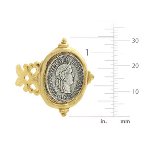 Mixed Metal Coin Ring