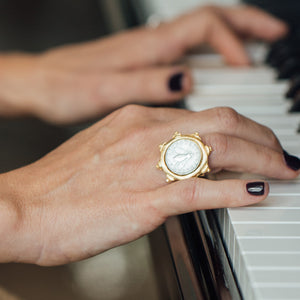 Florence Italian Bee Coin Ring