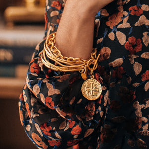 Peruvian Coin Toggle Bracelet