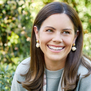 Pearl Cluster Drop Margaret Earrings
