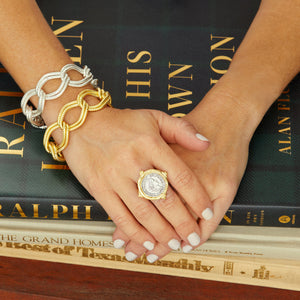 Mixed Metal Coin Ring