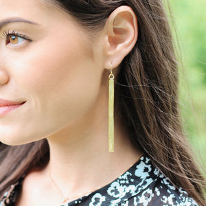 Gold Bar Earrings