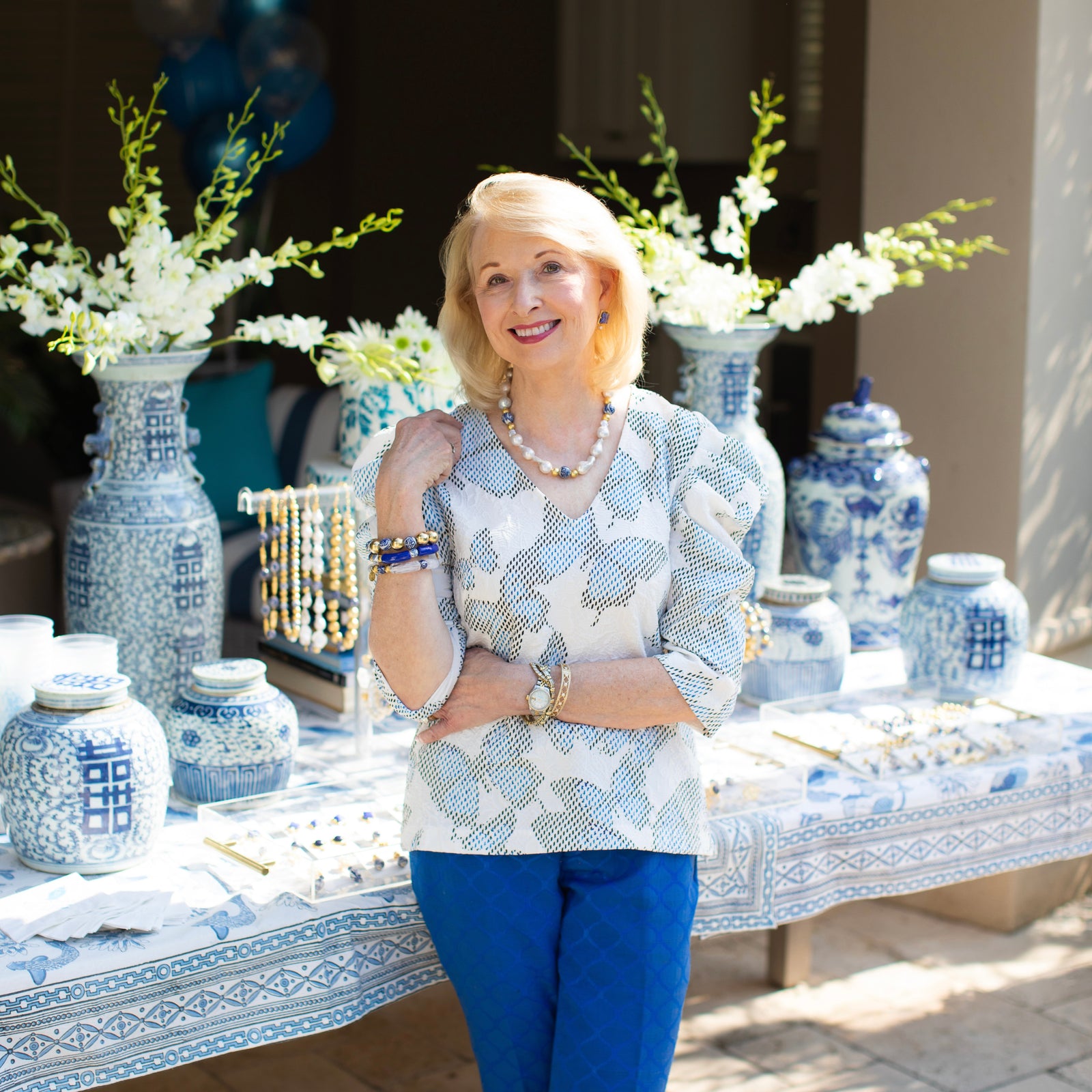 A Blue & White Party