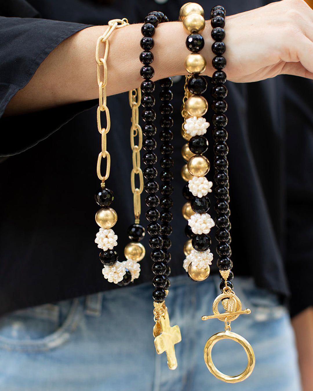 Black Onyx & Crystal