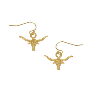 Mini Longhorn Drop Earrings