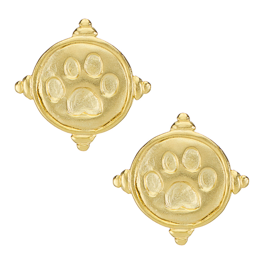 Paw Print Studs