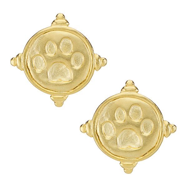 Paw Print Studs