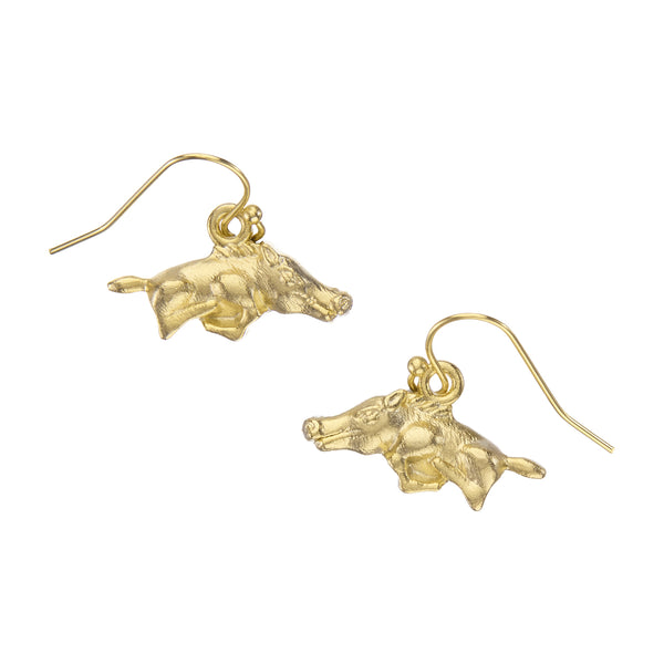 Wild Boar Drop Earrings