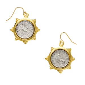 Dove Coin Earrings
