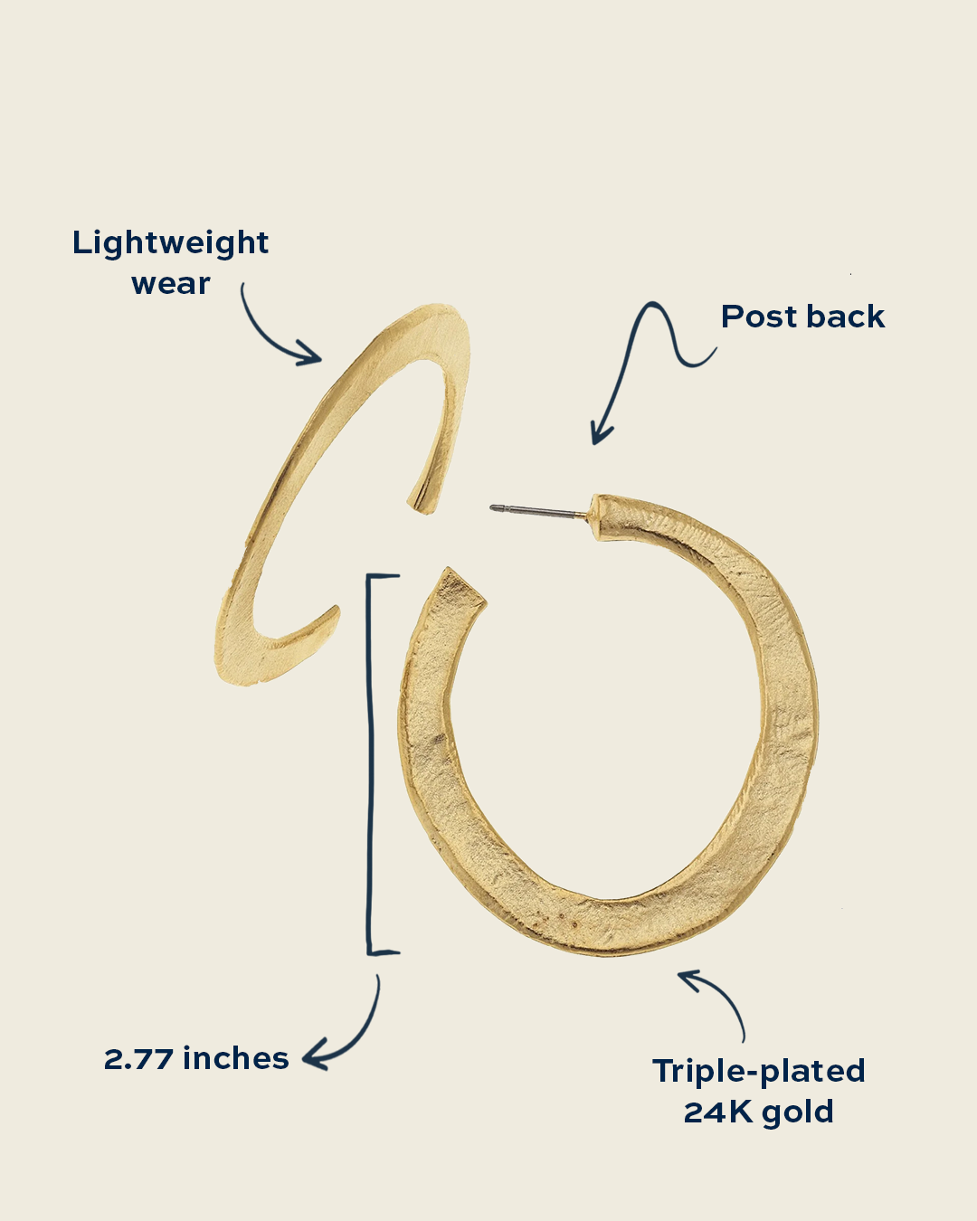 Hammered Hoops