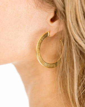 Textured Classic Hoops