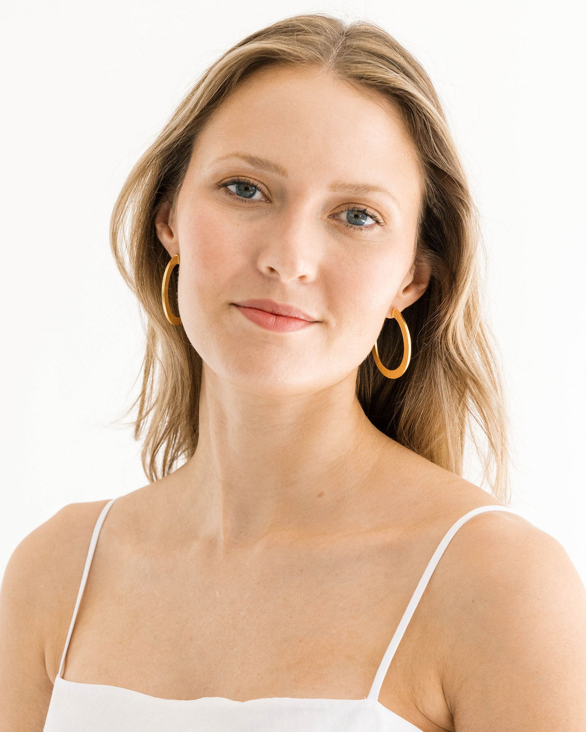 Susan Shaw Hammered Hoop Earrings