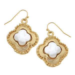 Camellia Clover Earrings