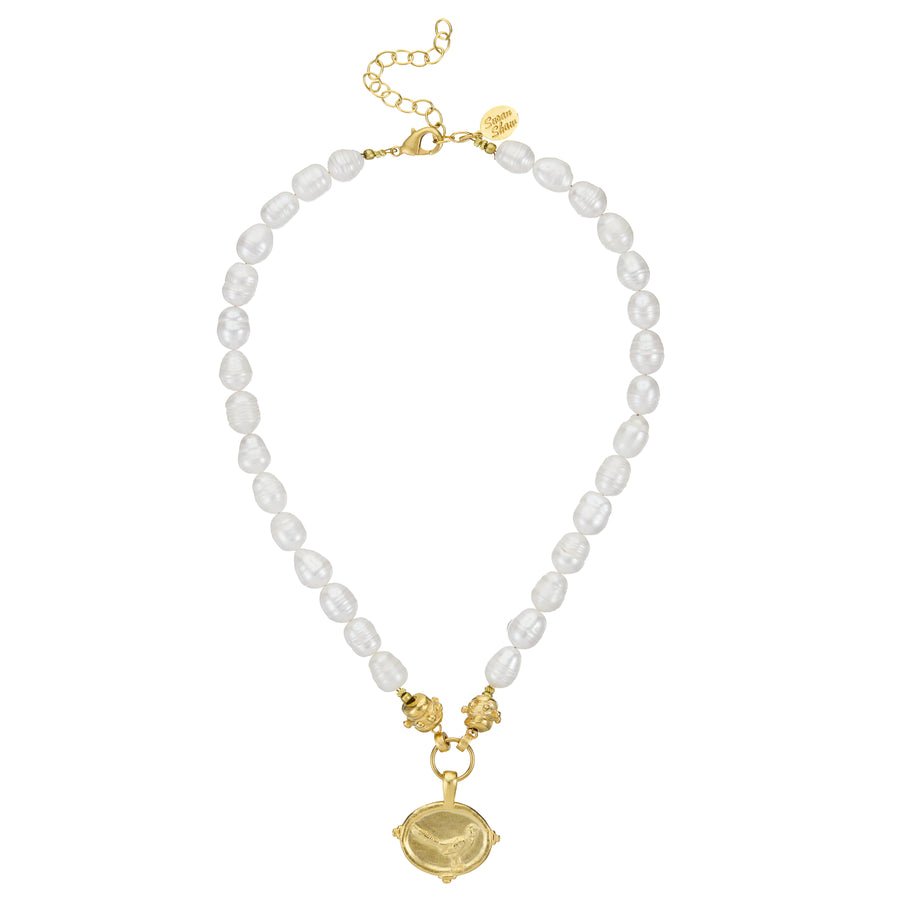 Pheasant Pearl Necklace
