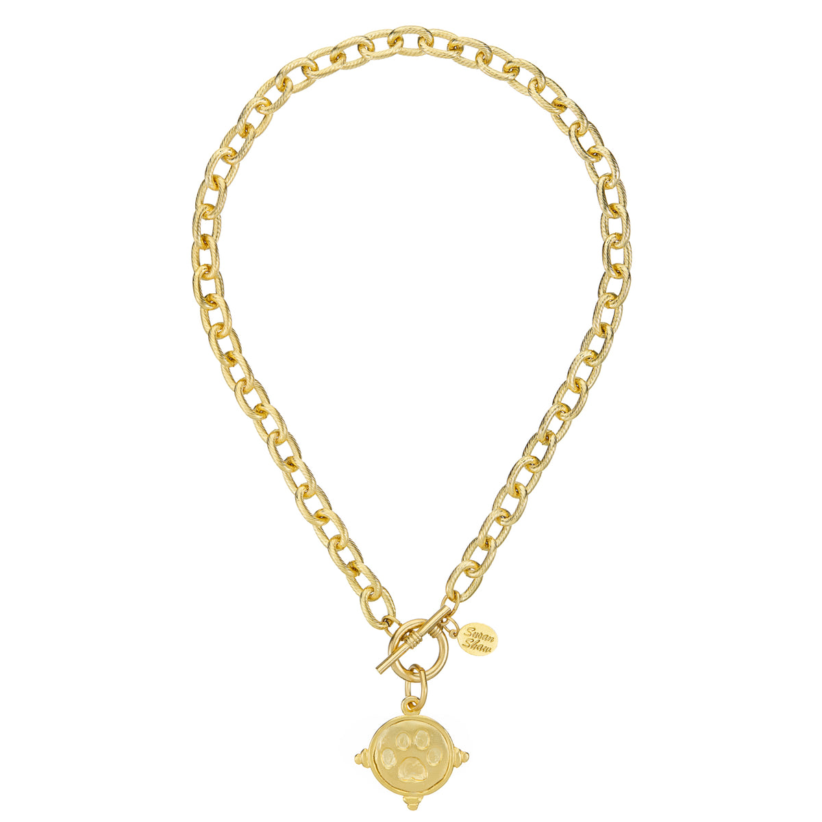 Paw Print Toggle Necklace