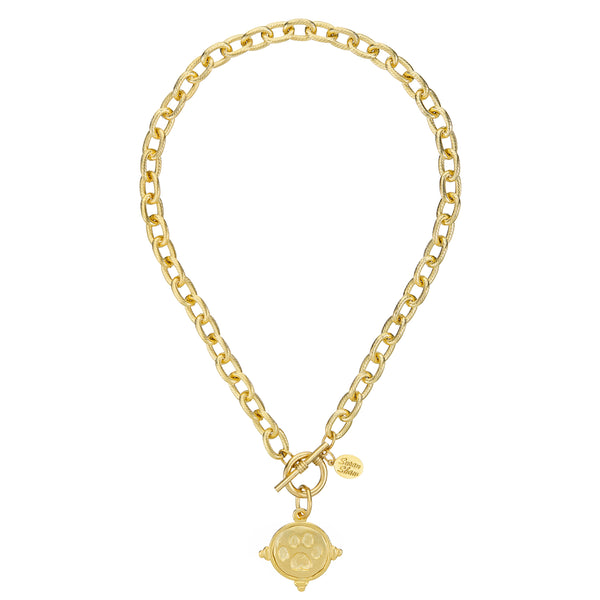 Paw Print Toggle Necklace