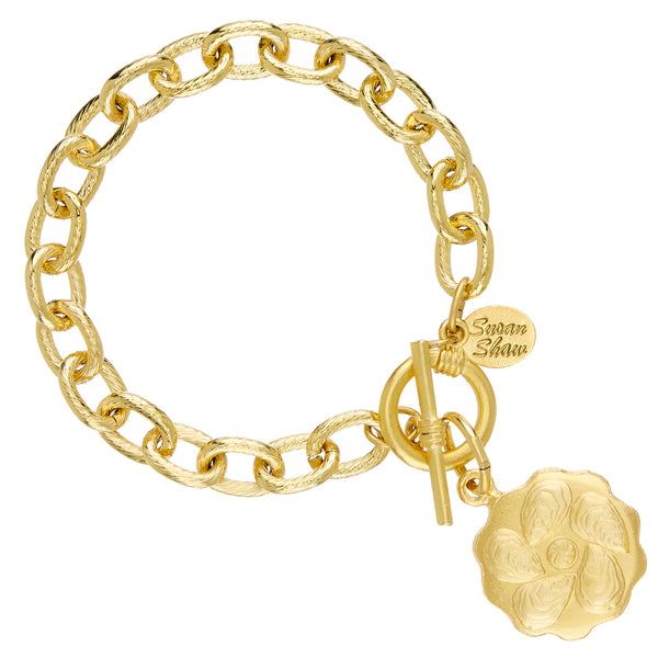 Oyster Plate Toggle Bracelet