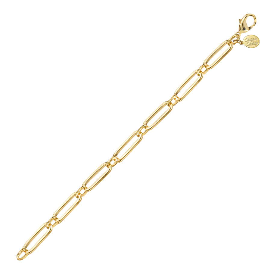 Mixed Link Paperclip Bracelet